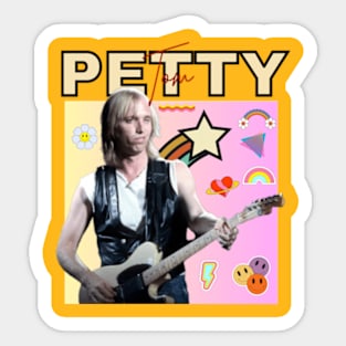 Tom Petty  guitarist  rock bands Sticker